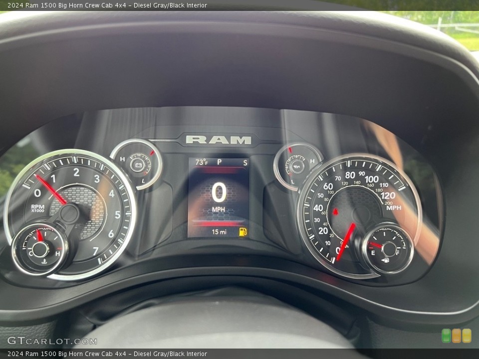 Diesel Gray/Black Interior Gauges for the 2024 Ram 1500 Big Horn Crew Cab 4x4 #146507371
