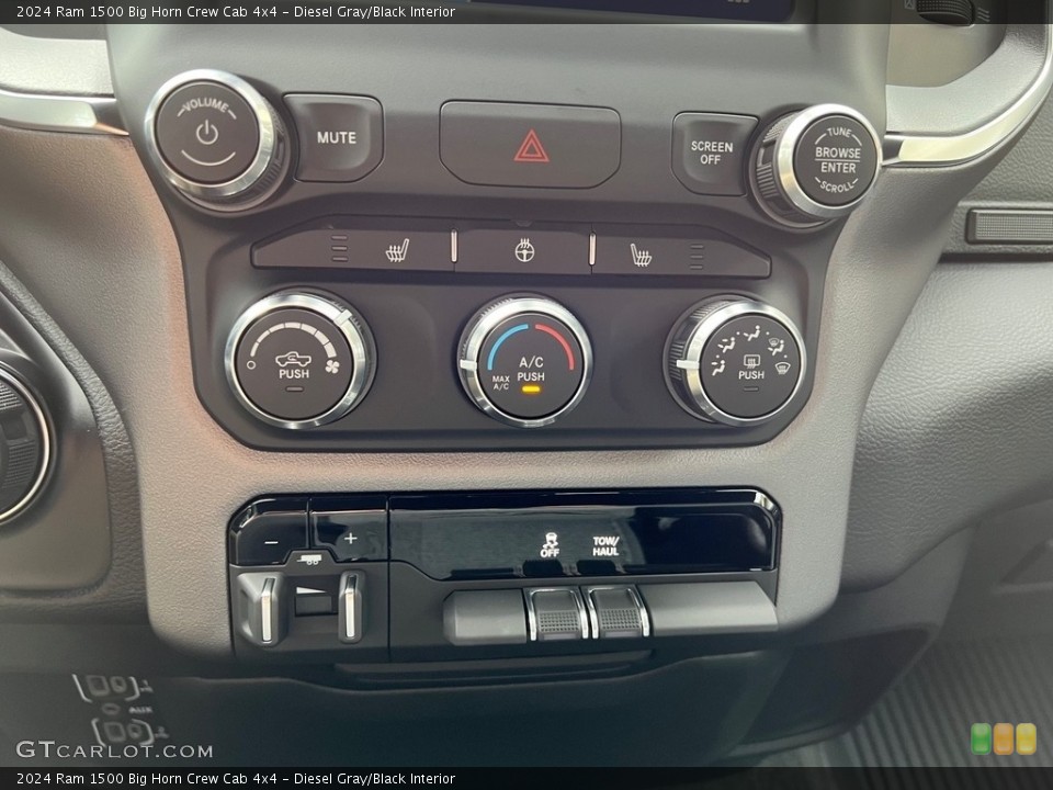 Diesel Gray/Black Interior Controls for the 2024 Ram 1500 Big Horn Crew Cab 4x4 #146507383