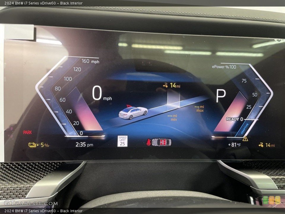 Black Interior Gauges for the 2024 BMW i7 Series xDrive60 #146507985