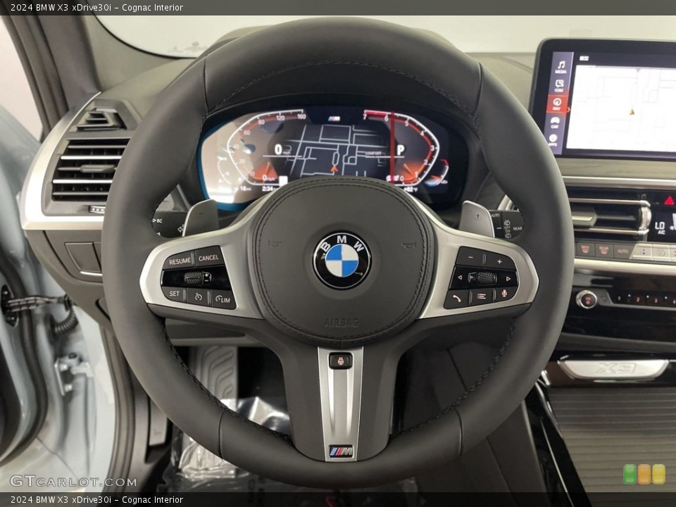 Cognac Interior Steering Wheel for the 2024 BMW X3 xDrive30i #146509712