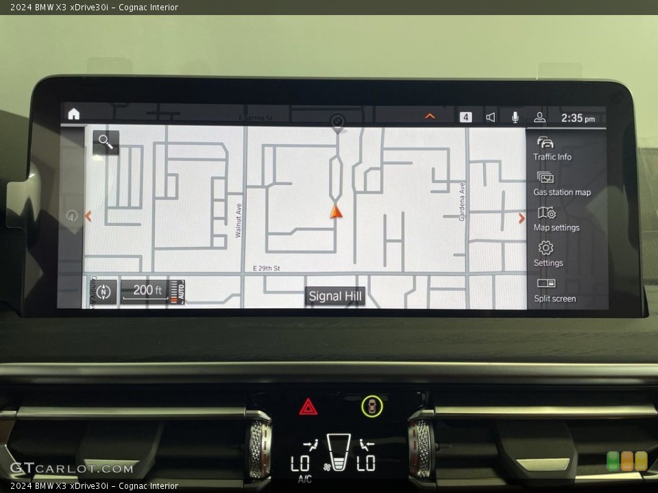 Cognac Interior Navigation for the 2024 BMW X3 xDrive30i #146509834