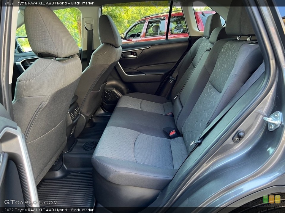 Black Interior Rear Seat for the 2022 Toyota RAV4 XLE AWD Hybrid #146511317