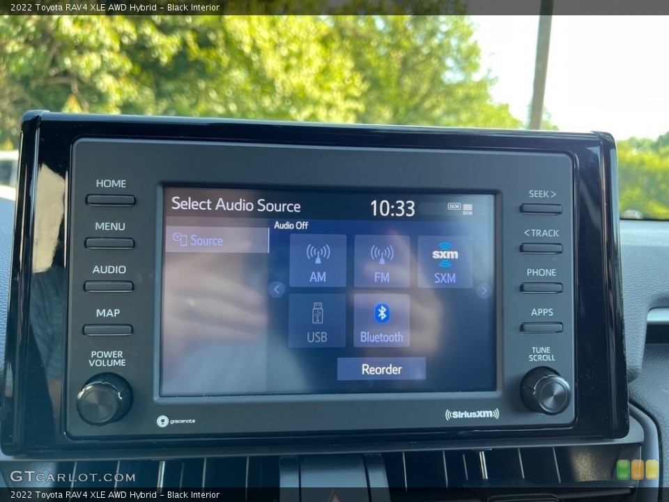 Black Interior Controls for the 2022 Toyota RAV4 XLE AWD Hybrid #146511390