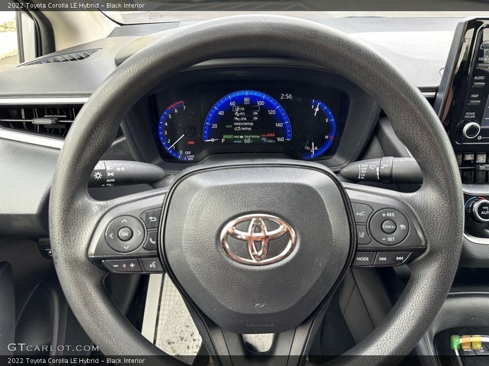 Black Interior Steering Wheel for the 2022 Toyota Corolla LE Hybrid #146511494