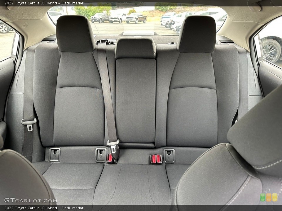 Black Interior Rear Seat for the 2022 Toyota Corolla LE Hybrid #146511554