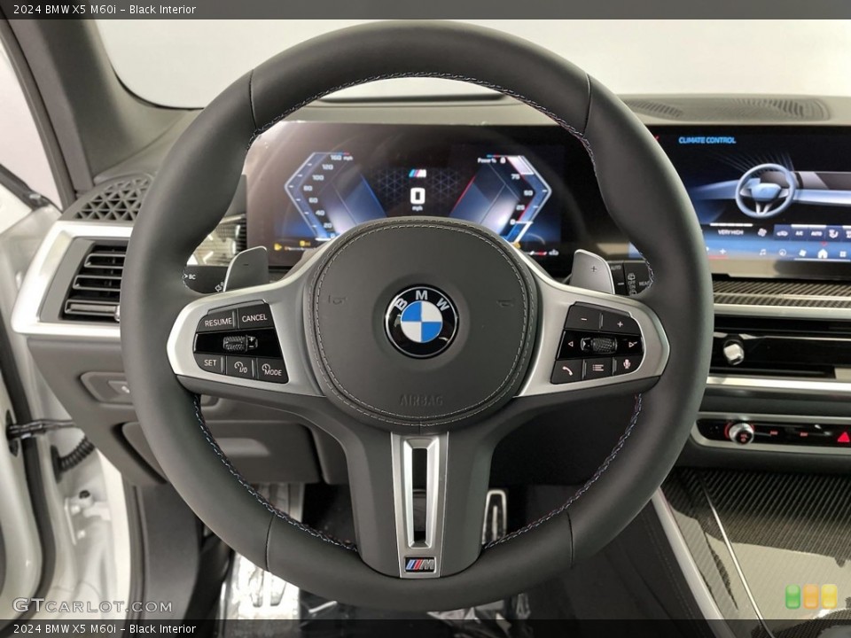 Black Interior Steering Wheel for the 2024 BMW X5 M60i #146512520