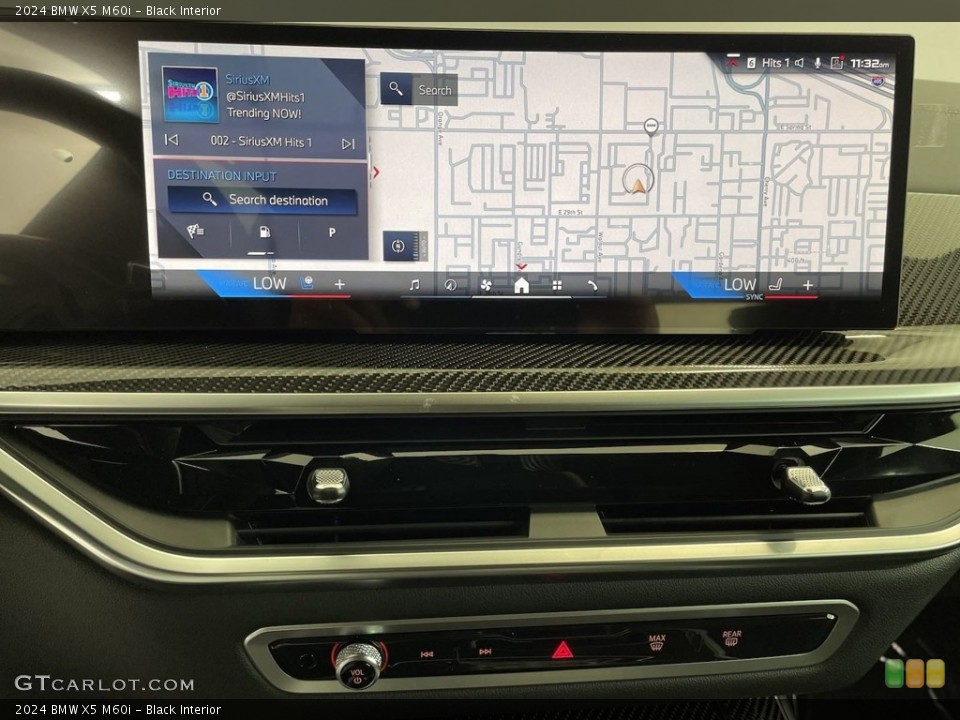 Black Interior Navigation for the 2024 BMW X5 M60i #146512618