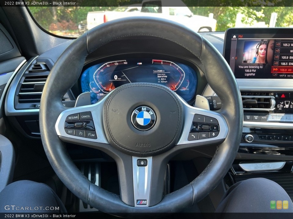 Black Interior Steering Wheel for the 2022 BMW X3 xDrive30i #146513527