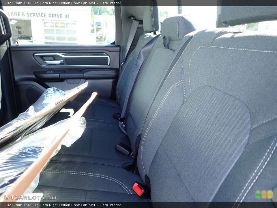 Black Interior Rear Seat for the 2023 Ram 1500 Big Horn Night Edition Crew Cab 4x4 #146513765