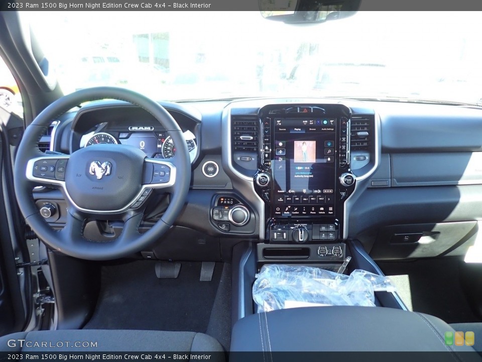 Black Interior Dashboard for the 2023 Ram 1500 Big Horn Night Edition Crew Cab 4x4 #146513786