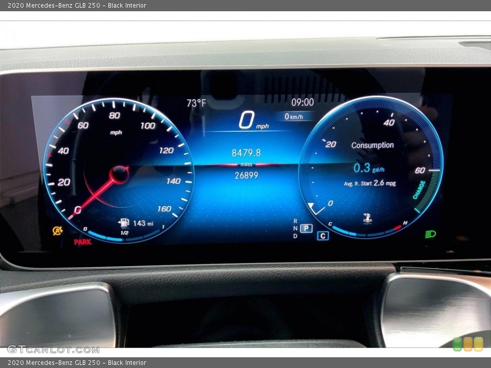 Black Interior Gauges for the 2020 Mercedes-Benz GLB 250 #146514071