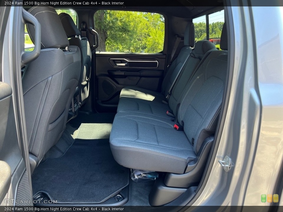 Black Interior Rear Seat for the 2024 Ram 1500 Big Horn Night Edition Crew Cab 4x4 #146514115