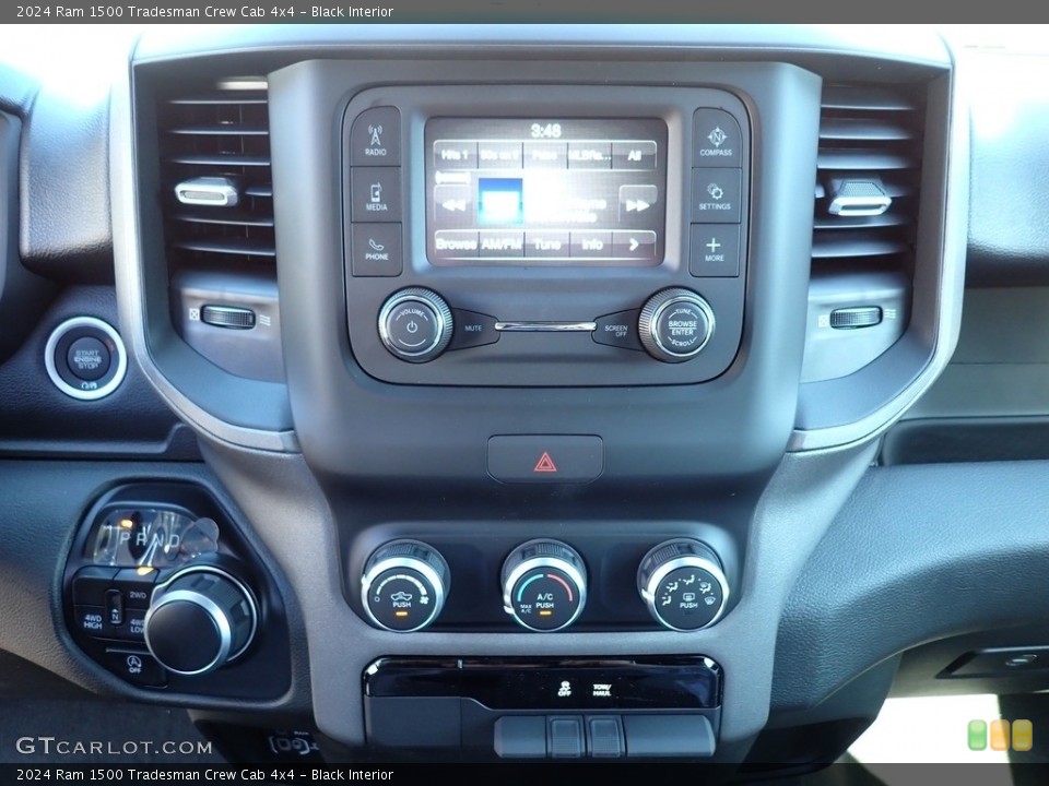 Black Interior Controls for the 2024 Ram 1500 Tradesman Crew Cab 4x4 #146514749