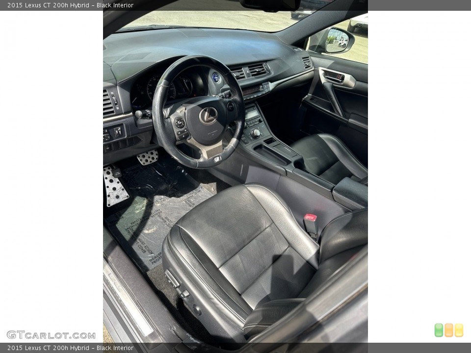 Black Interior Front Seat for the 2015 Lexus CT 200h Hybrid #146514939