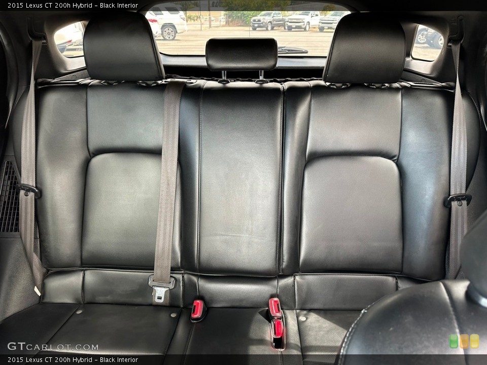 Black Interior Rear Seat for the 2015 Lexus CT 200h Hybrid #146514972