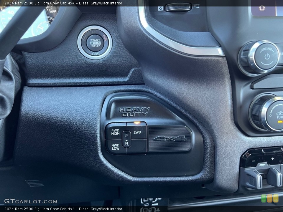 Diesel Gray/Black Interior Controls for the 2024 Ram 2500 Big Horn Crew Cab 4x4 #146515280