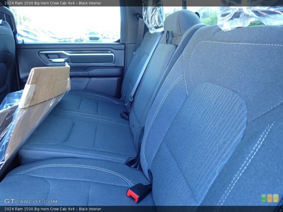 Black Interior Rear Seat for the 2024 Ram 1500 Big Horn Crew Cab 4x4 #146515517