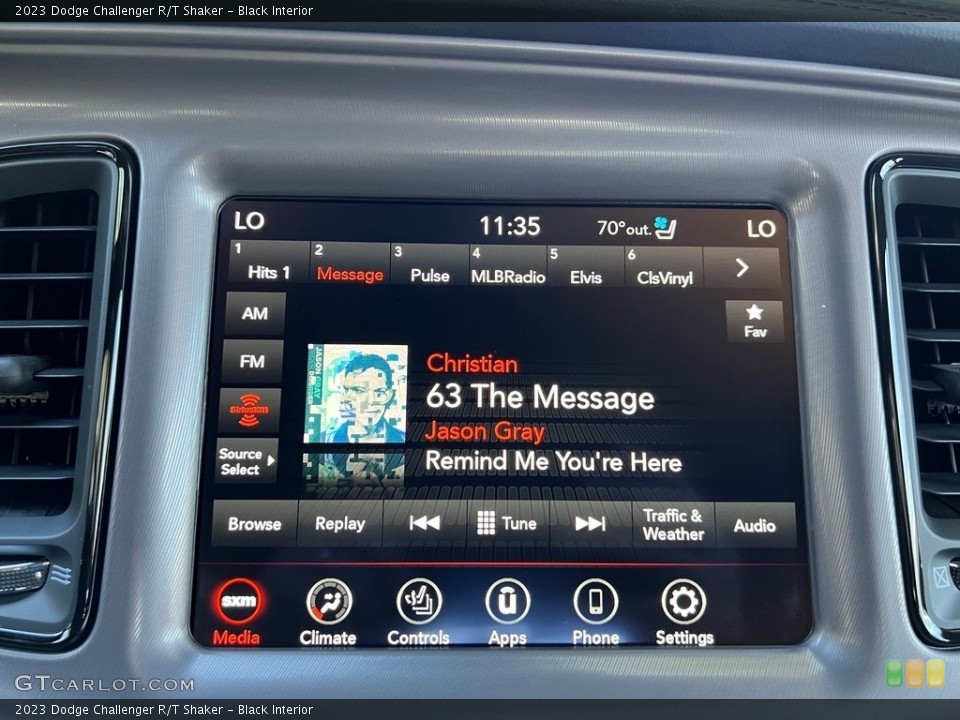 Black Interior Audio System for the 2023 Dodge Challenger R/T Shaker #146515637