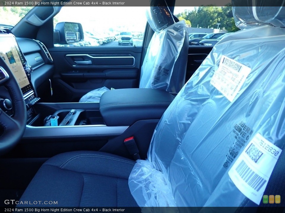 Black Interior Front Seat for the 2024 Ram 1500 Big Horn Night Edition Crew Cab 4x4 #146515731