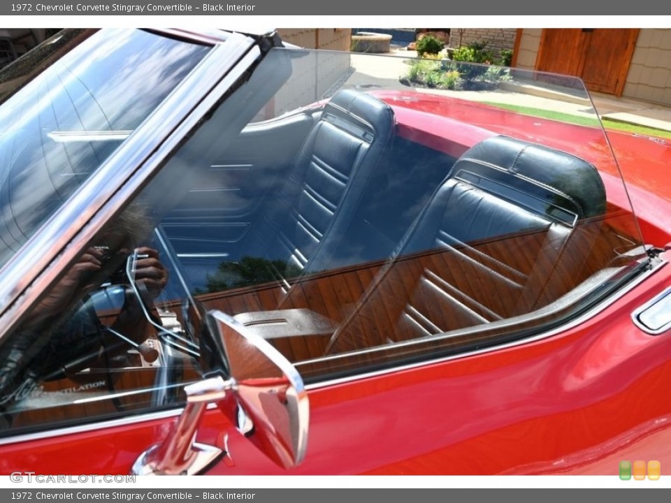 Black Interior Front Seat for the 1972 Chevrolet Corvette Stingray Convertible #146516022