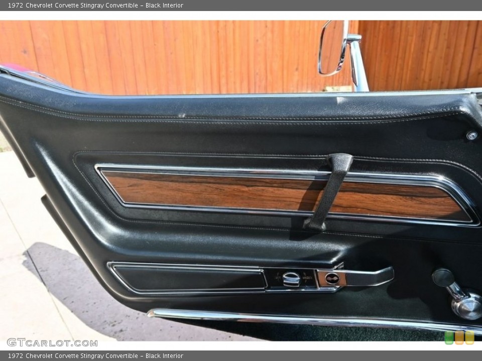 Black Interior Door Panel for the 1972 Chevrolet Corvette Stingray Convertible #146516032