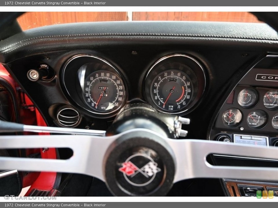 Black Interior Gauges for the 1972 Chevrolet Corvette Stingray Convertible #146516078