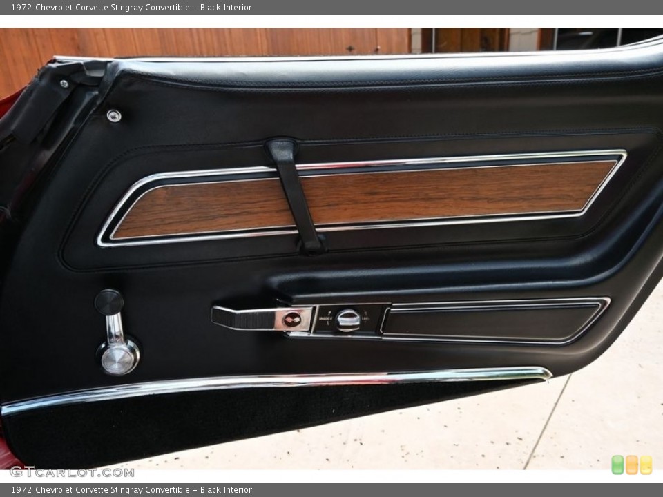 Black Interior Door Panel for the 1972 Chevrolet Corvette Stingray Convertible #146516105