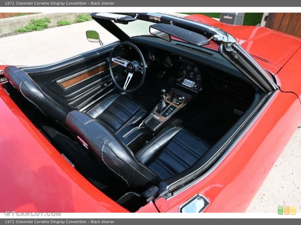 Black Interior Photo for the 1972 Chevrolet Corvette Stingray Convertible #146516131