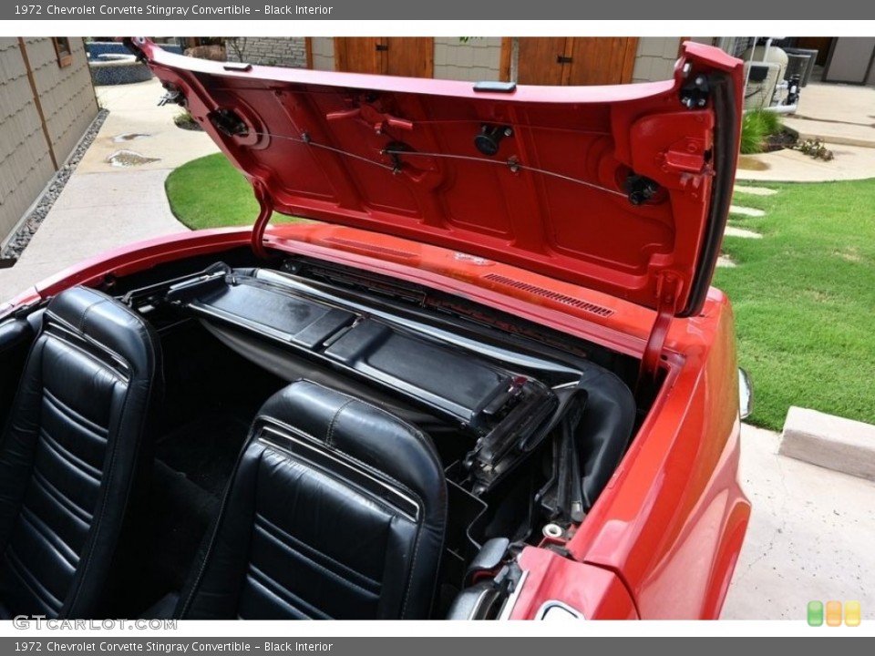 Black Interior Rear Seat for the 1972 Chevrolet Corvette Stingray Convertible #146516183