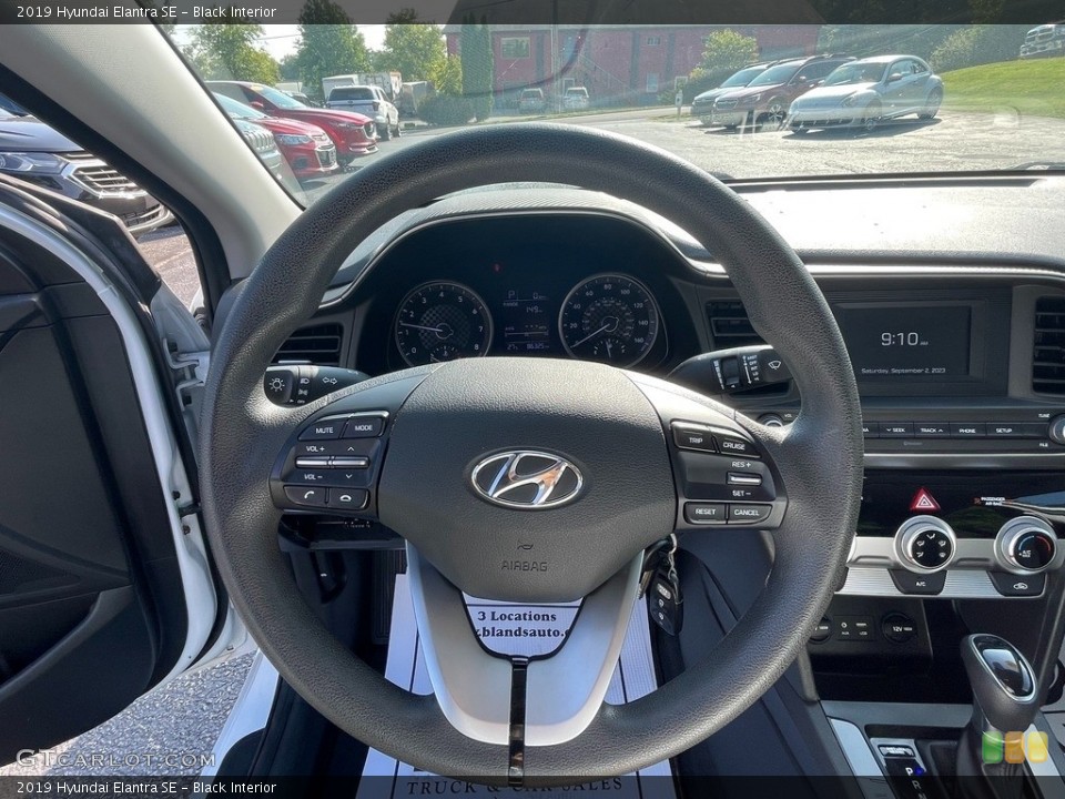 Black Interior Steering Wheel for the 2019 Hyundai Elantra SE #146516693