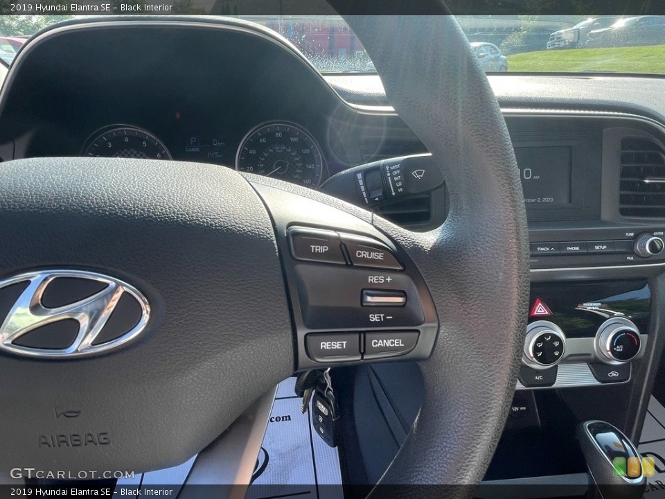 Black Interior Steering Wheel for the 2019 Hyundai Elantra SE #146516722