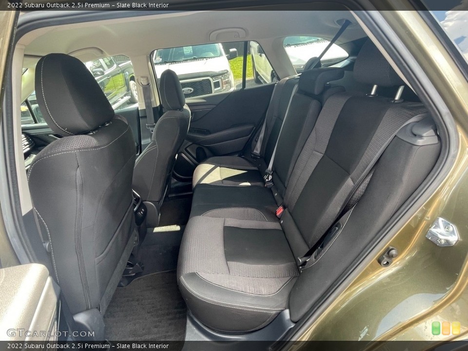 Slate Black Interior Rear Seat for the 2022 Subaru Outback 2.5i Premium #146516932