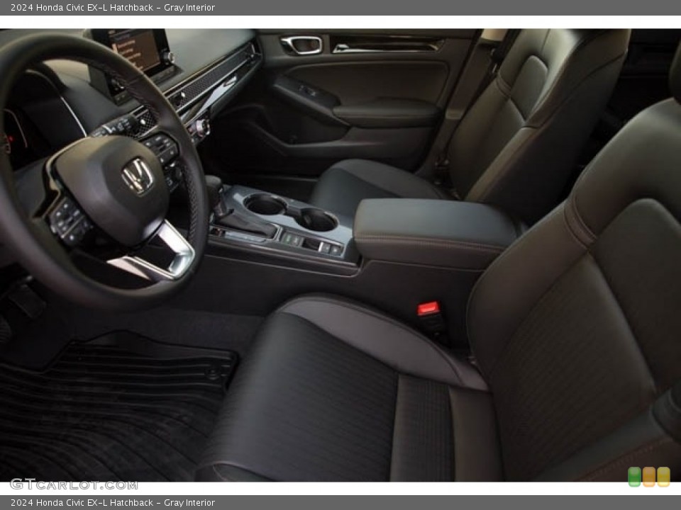 Gray Interior Photo for the 2024 Honda Civic EX-L Hatchback #146517168
