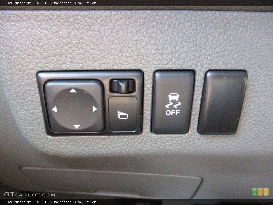 Gray Interior Controls for the 2020 Nissan NV 3500 HD SV Passenger #146517232