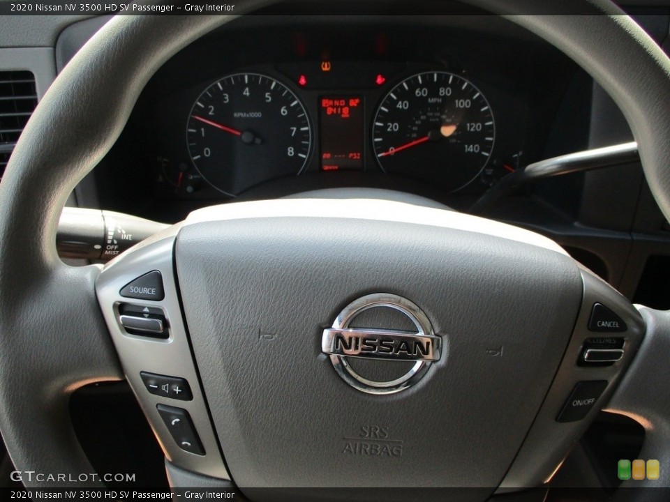 Gray Interior Steering Wheel for the 2020 Nissan NV 3500 HD SV Passenger #146517244