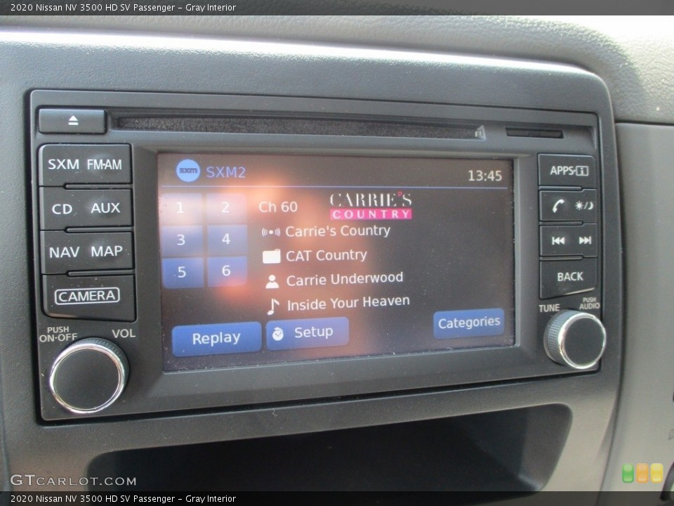 Gray Interior Controls for the 2020 Nissan NV 3500 HD SV Passenger #146517288