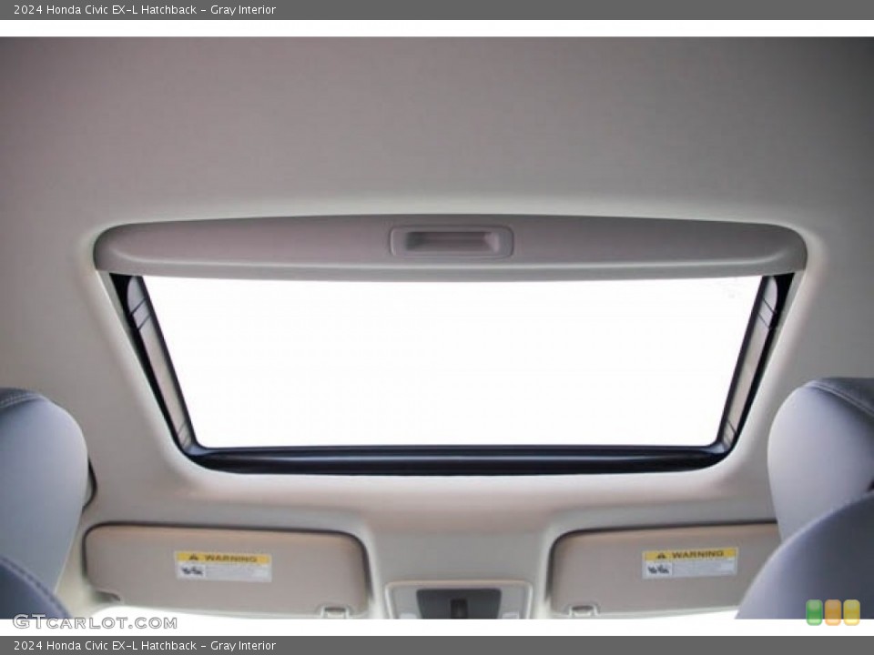 Gray Interior Sunroof for the 2024 Honda Civic EX-L Hatchback #146517294