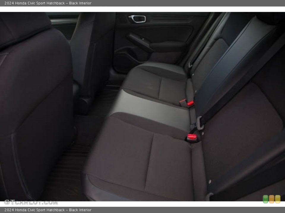 Black Interior Rear Seat for the 2024 Honda Civic Sport Hatchback #146517589