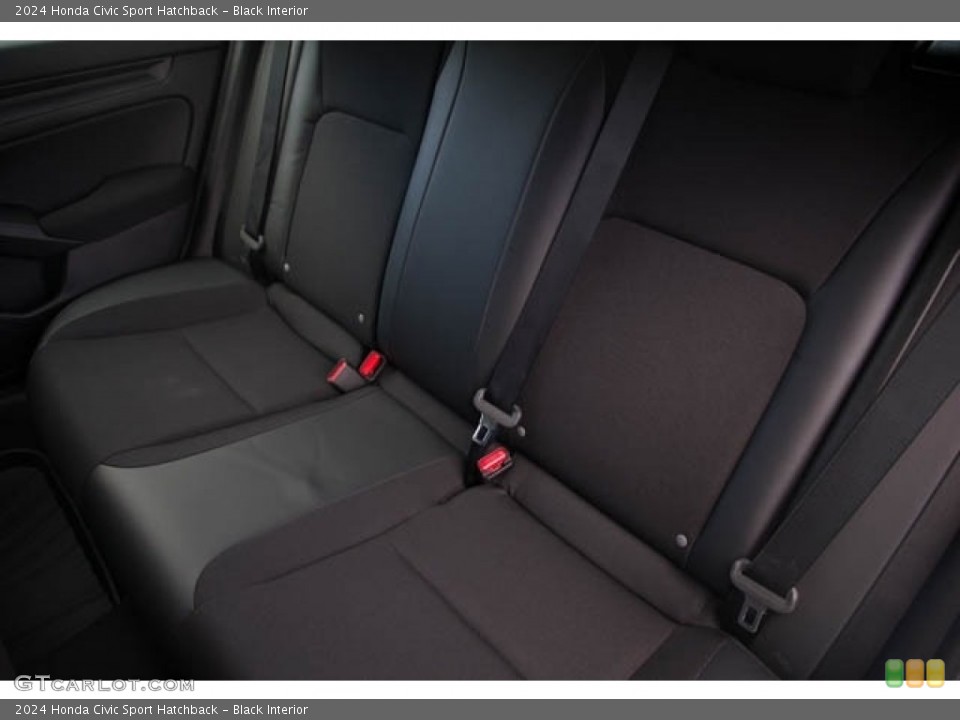 Black Interior Rear Seat for the 2024 Honda Civic Sport Hatchback #146517655