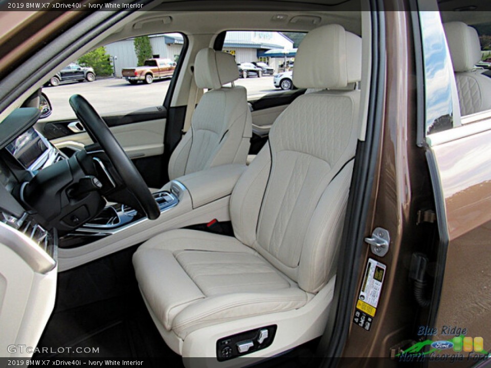 Ivory White 2019 BMW X7 Interiors