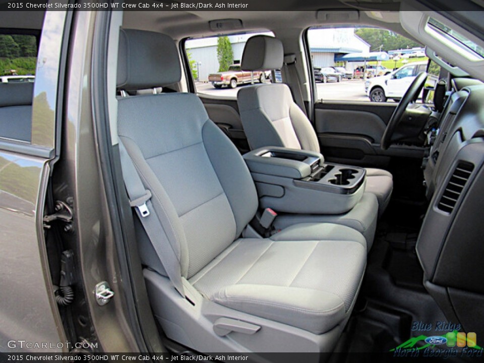 Jet Black/Dark Ash Interior Photo for the 2015 Chevrolet Silverado 3500HD WT Crew Cab 4x4 #146518087