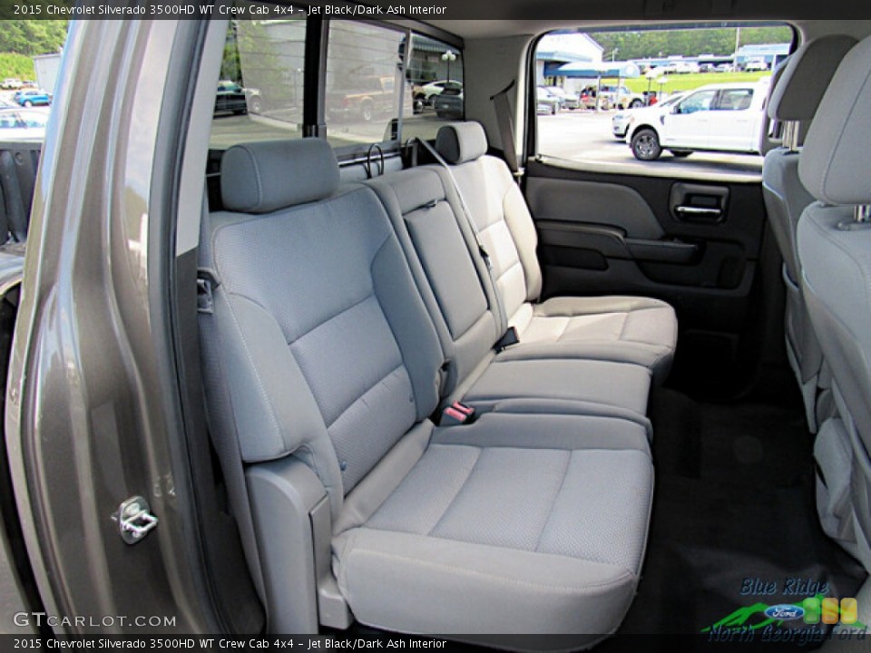 Jet Black/Dark Ash Interior Rear Seat for the 2015 Chevrolet Silverado 3500HD WT Crew Cab 4x4 #146518106