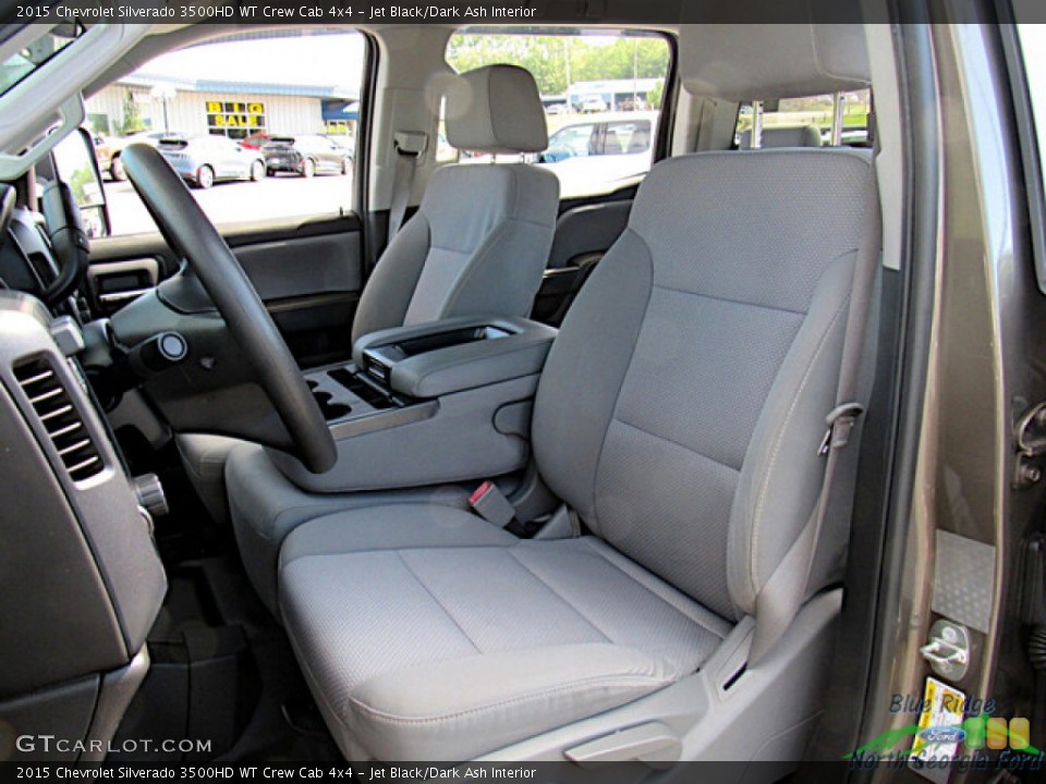Jet Black/Dark Ash Interior Front Seat for the 2015 Chevrolet Silverado 3500HD WT Crew Cab 4x4 #146518164