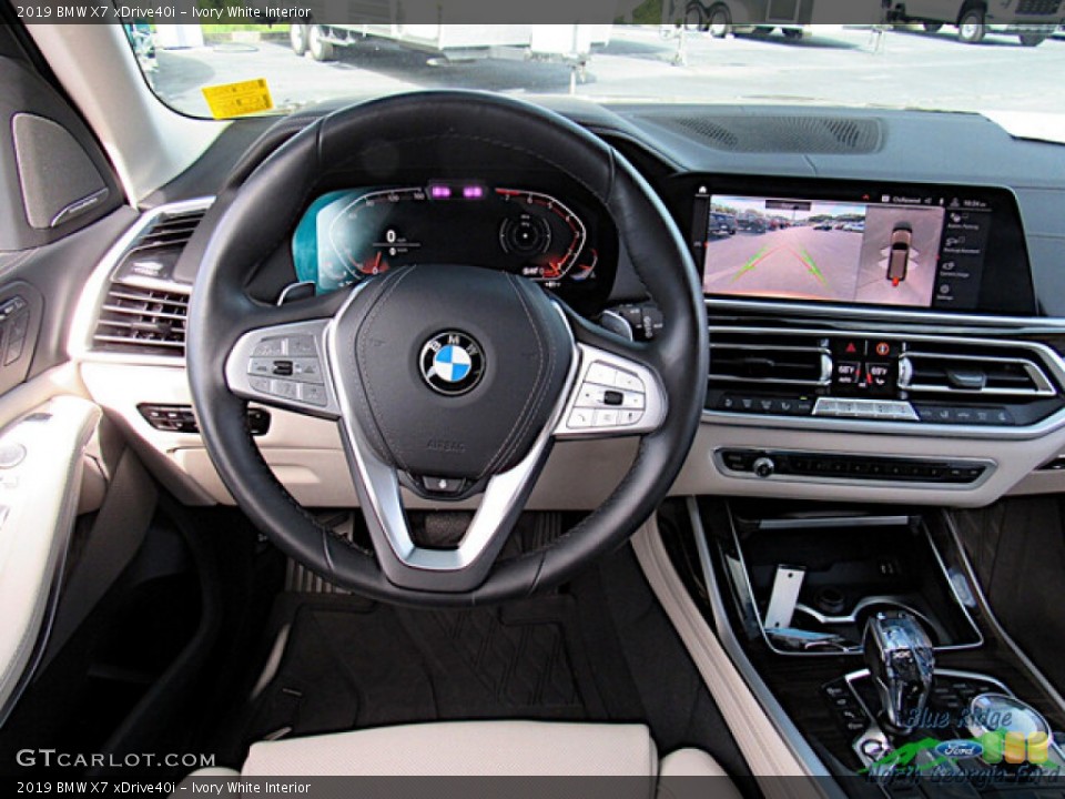 Ivory White Interior Dashboard for the 2019 BMW X7 xDrive40i #146518169