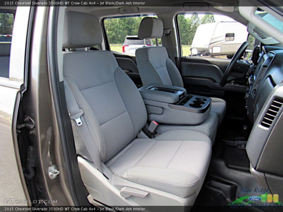 Jet Black/Dark Ash Interior Front Seat for the 2015 Chevrolet Silverado 3500HD WT Crew Cab 4x4 #146518180
