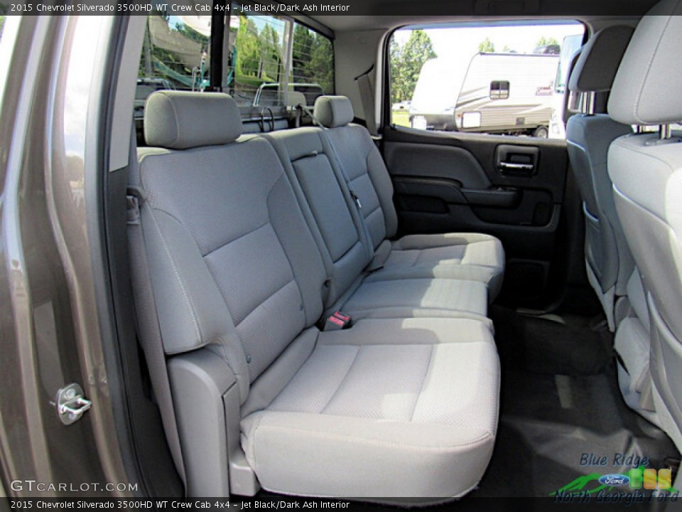 Jet Black/Dark Ash Interior Rear Seat for the 2015 Chevrolet Silverado 3500HD WT Crew Cab 4x4 #146518198