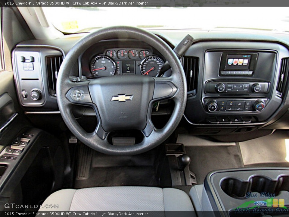 Jet Black/Dark Ash Interior Dashboard for the 2015 Chevrolet Silverado 3500HD WT Crew Cab 4x4 #146518216