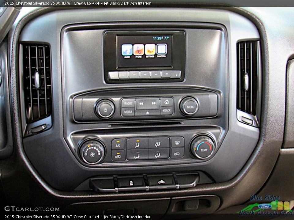 Jet Black/Dark Ash Interior Controls for the 2015 Chevrolet Silverado 3500HD WT Crew Cab 4x4 #146518253