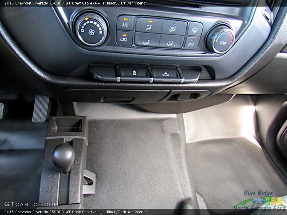 Jet Black/Dark Ash Interior Controls for the 2015 Chevrolet Silverado 3500HD WT Crew Cab 4x4 #146518312
