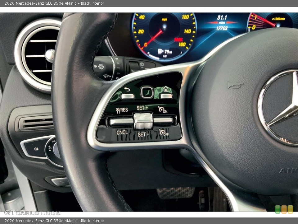 Black Interior Steering Wheel for the 2020 Mercedes-Benz GLC 350e 4Matic #146519029